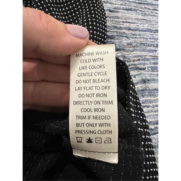 Max Studio NWT Pin Dot Pleated Fit-and-Flare Dress size M - Picture 9 of 12